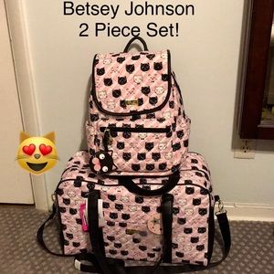 2 Pc Betsey Johnson Bundle! Weekender & Backpack😻